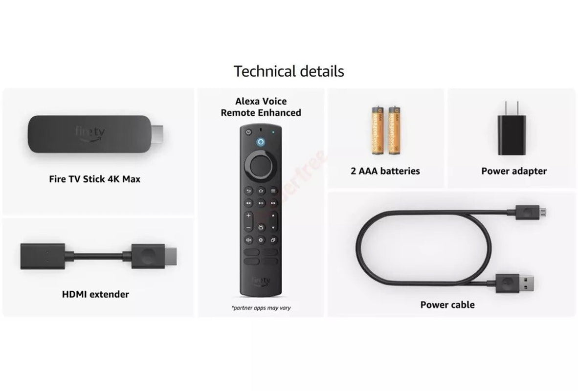 AMAZON FIRE TV Stick 4K MAX 16GB - Wi-Fi 6E - Streaming Device - Newest Model