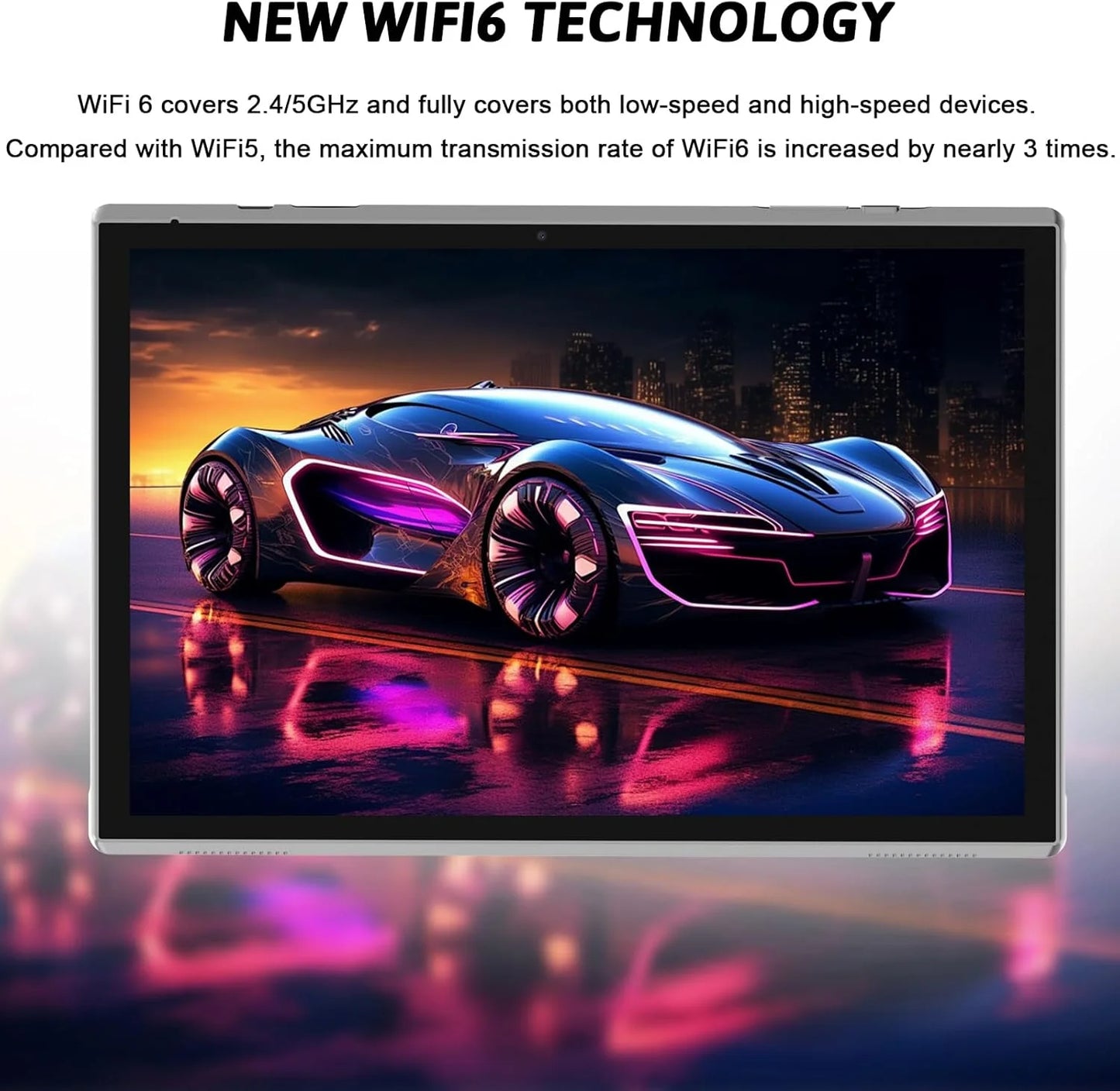 Android 14 Tablet, 10 Inch 2 in 1 Tablets with Keyboard, Mouse, Case, Stylus, 32GB ROM+6GB RAM/1TB Expendable, 8MP Cameras, 1.8Ghz Quad-Core Processor, 6000Mah Battery, 1280*800 FHD 10'' Tablet