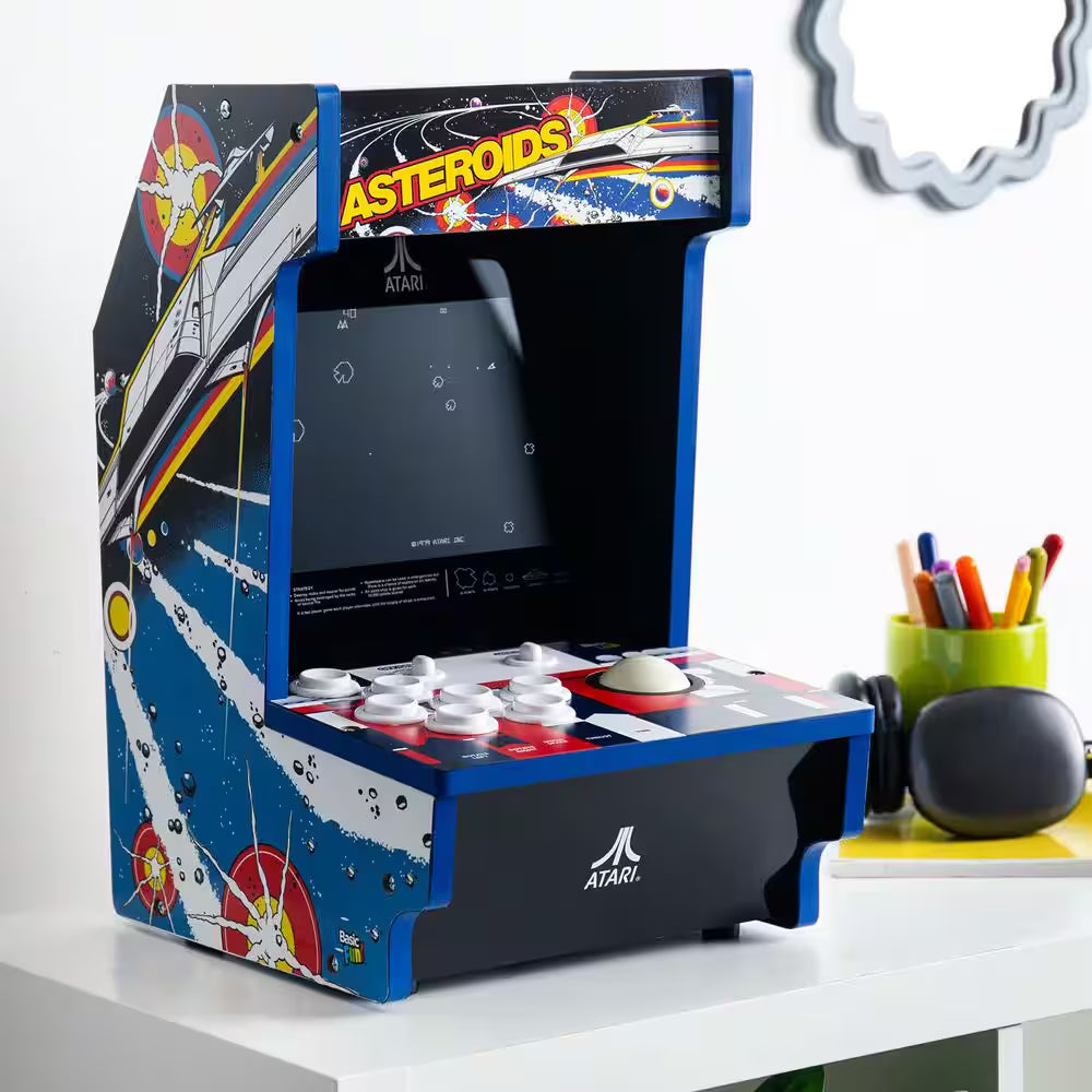 Atari Asteroids Counter Series Arcade Game with 8 In. Screen