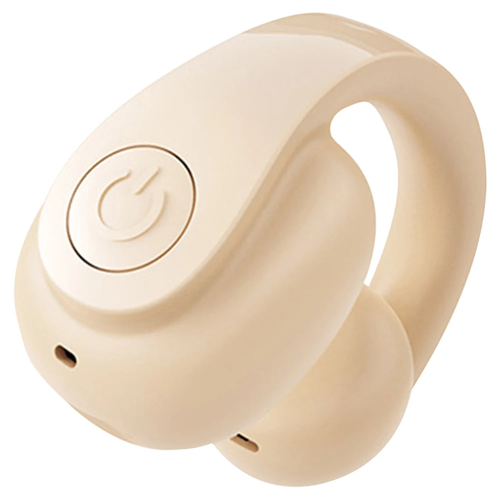 Wireless Ear Clip on Earphone Bluetooth-Compatible 5.4 Headset Waterproof Clip on Headphone Fitness Earbuds for Running Fitness