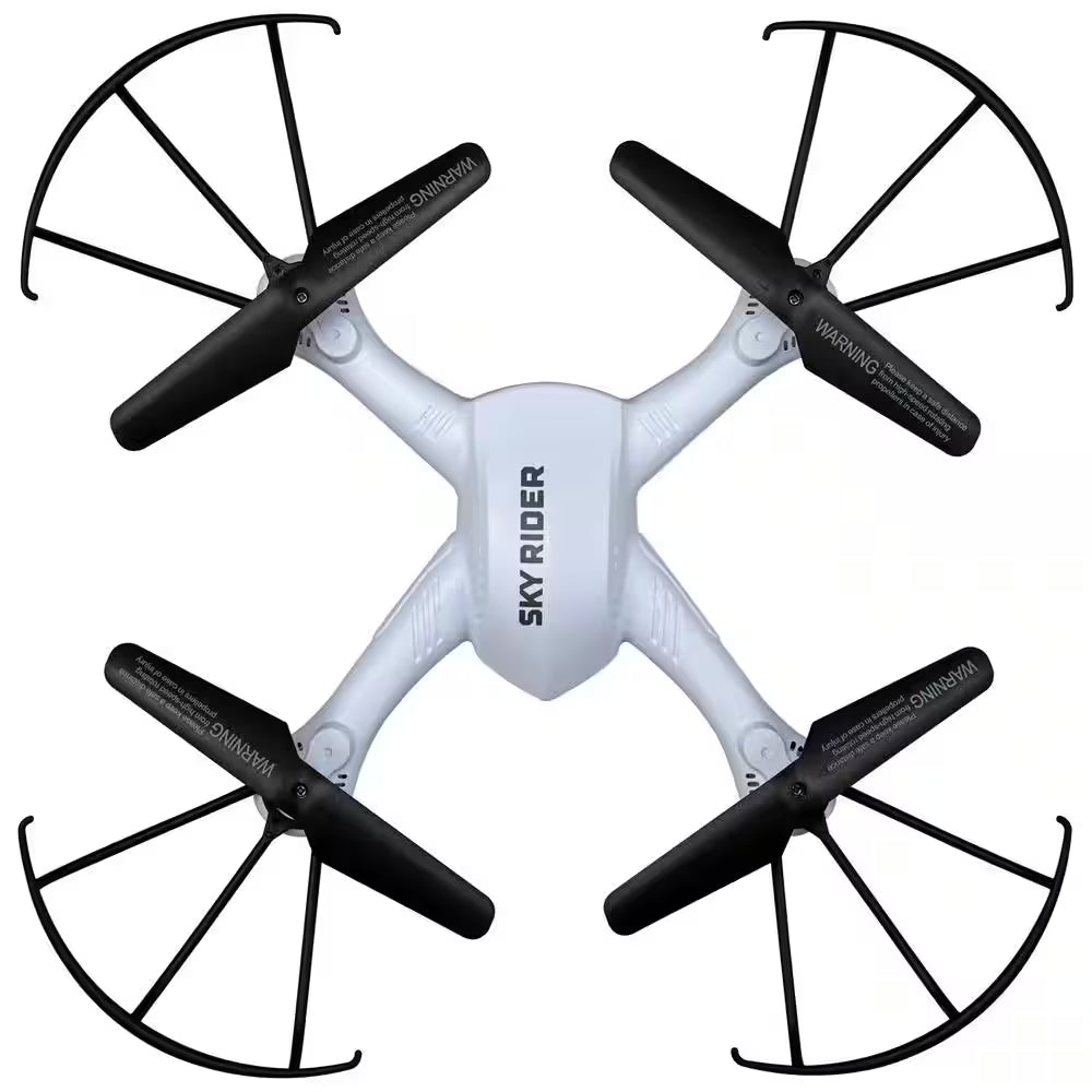 Pro Quadcopter Drone with Wi-Fi Camera, Remote and Phone Holder, White