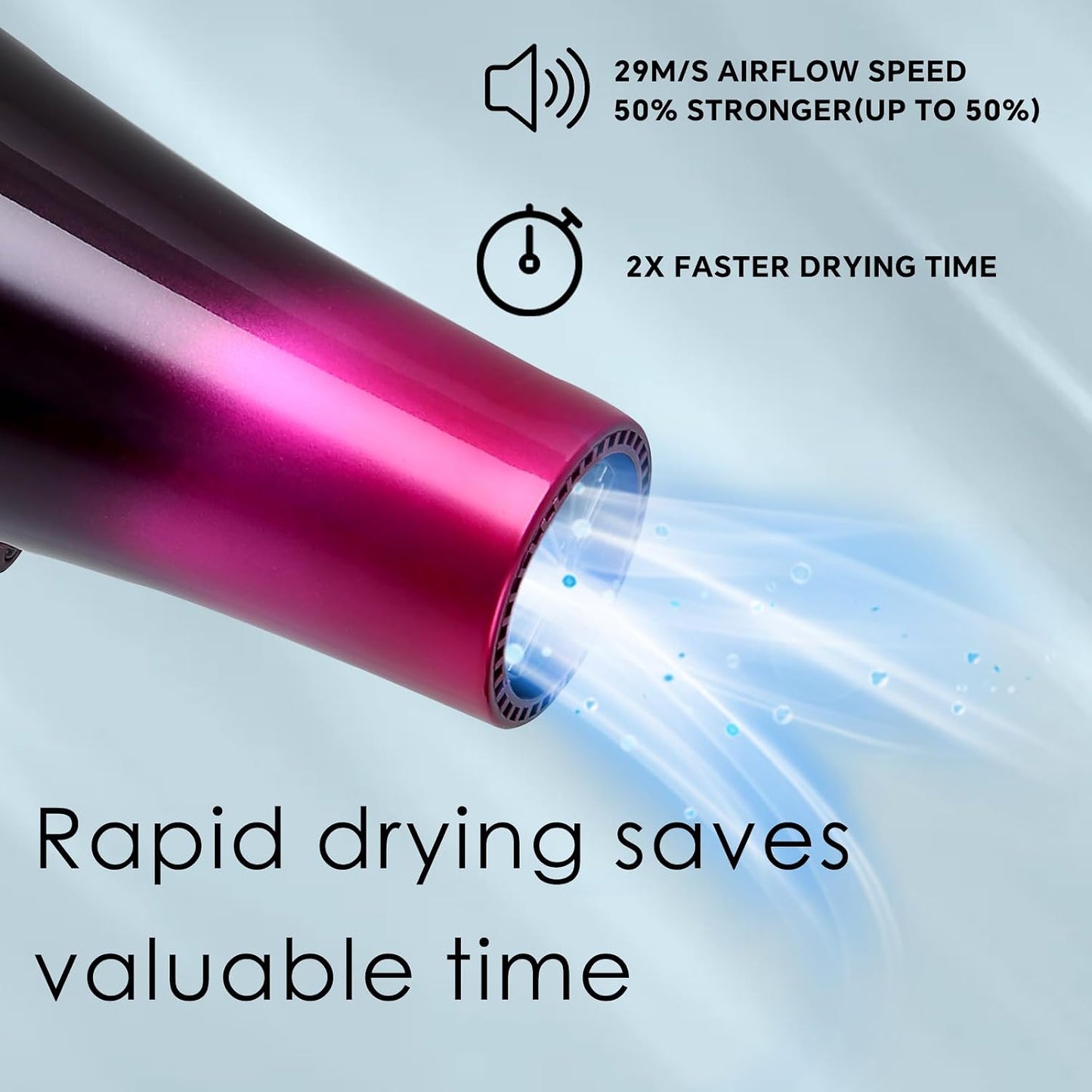 Hair Dryers for Women，3500 Watt Hair Dryer Powerful Blow Dryers | Salon Hair Dryer Quick Dry Ionic Hair Dryer with 3500 Watts AC Motor, High Speed Hair Dryer with Concentrator Diffuser