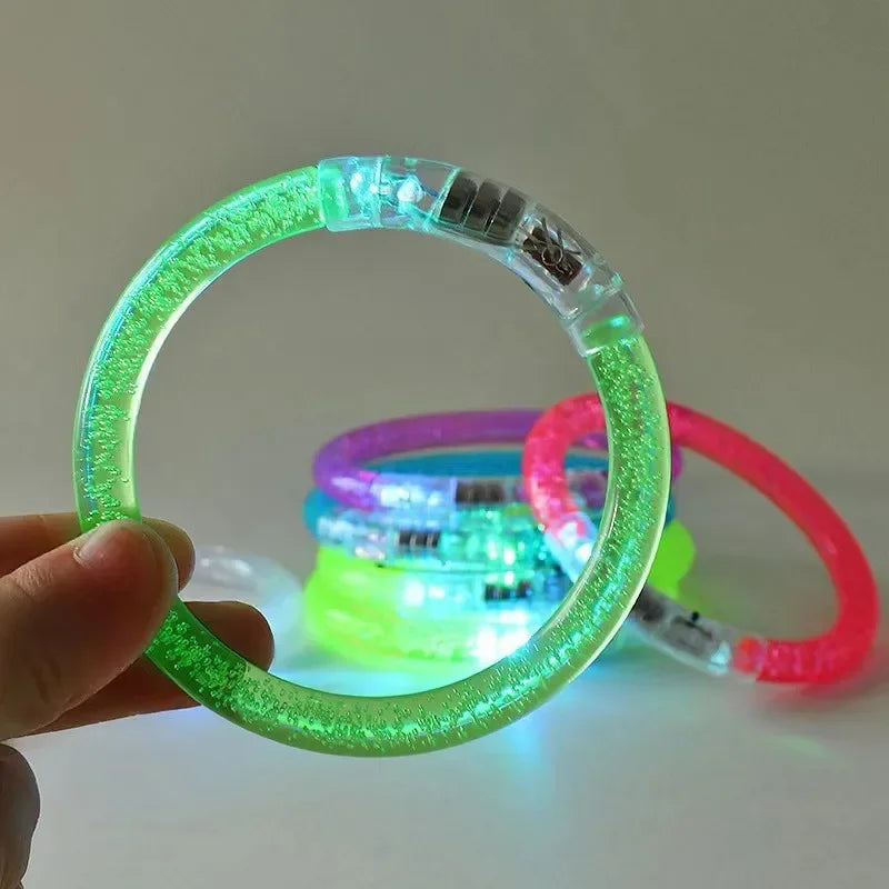 100PCS Halloween Luminous Bracelets Bubble Glow-In-The-Dark Bracelets Party Music Festival Atmosphere Gifts Party Party Supplies