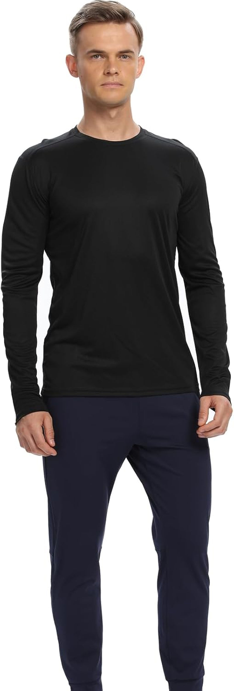 1/3 /6 Pack Men’S Long Sleeve T Shirts,Running Sun Protection UPF 50+ Shirts Quick-Dry Lightweight Workout T-Shirts