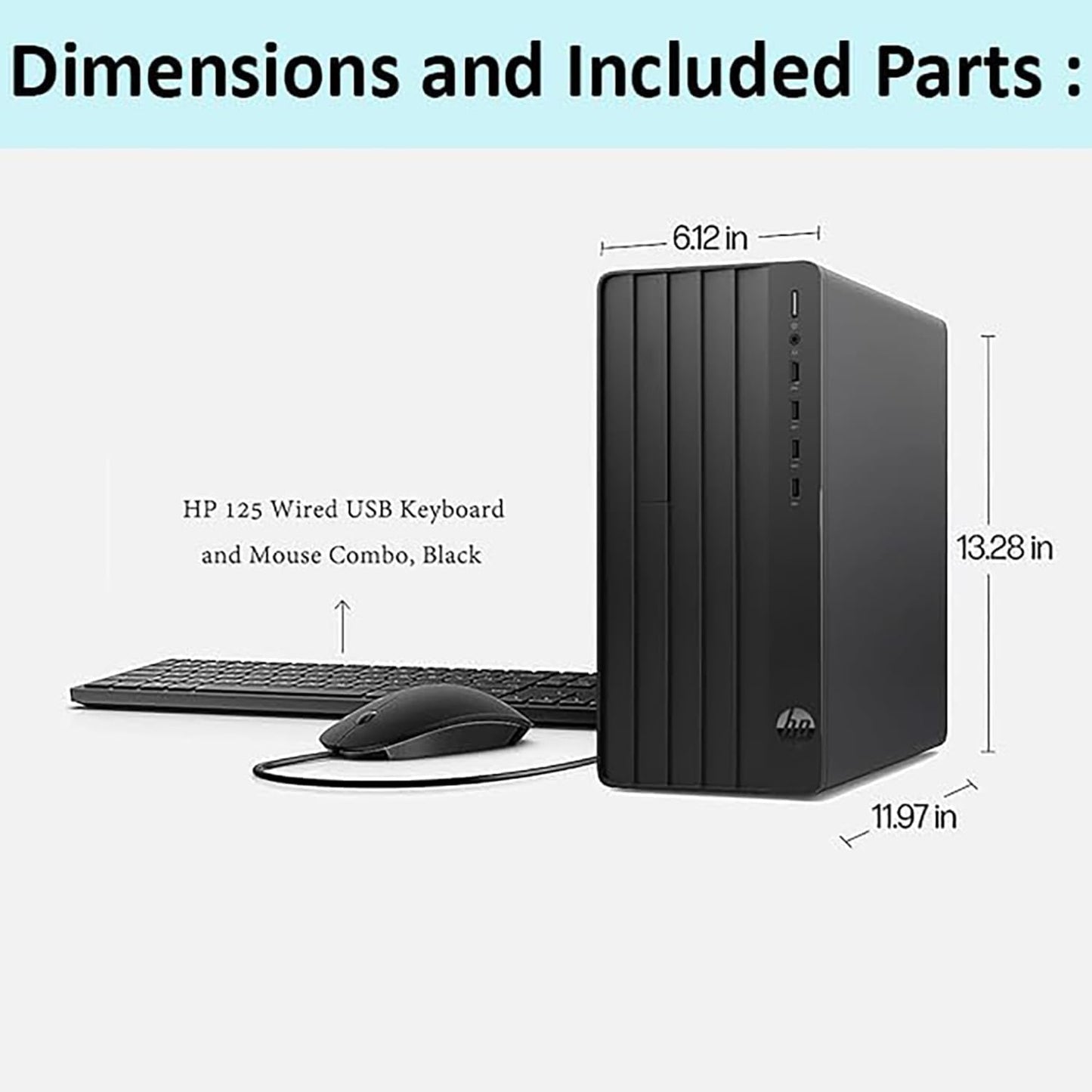 2026 Pro Tower Business Desktop PC | Intel I3 4-Core up to 4.5Ghz