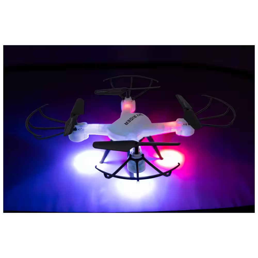 Pro Quadcopter Drone with Wi-Fi Camera, Remote and Phone Holder, White