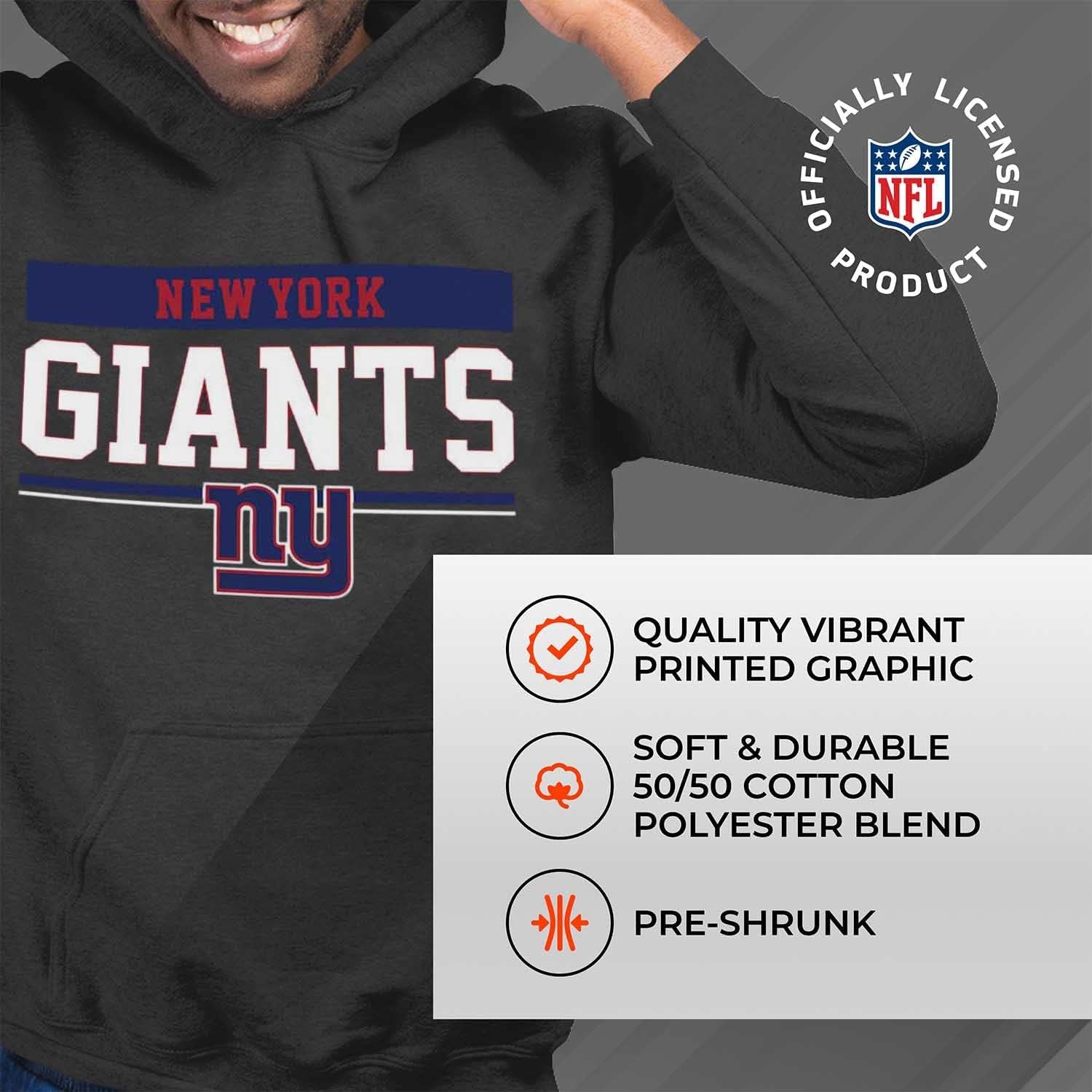 NFL Adult Gameday Charcoal Hooded Sweatshirt - Cotton & Polyester Blend - Stay Warm and Represent Your Team