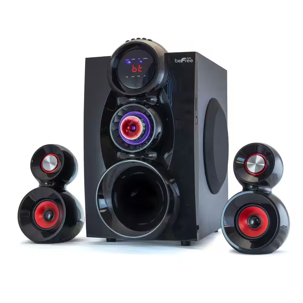 5.1 Channel Bluetooth Surround Sound Speaker System- Red