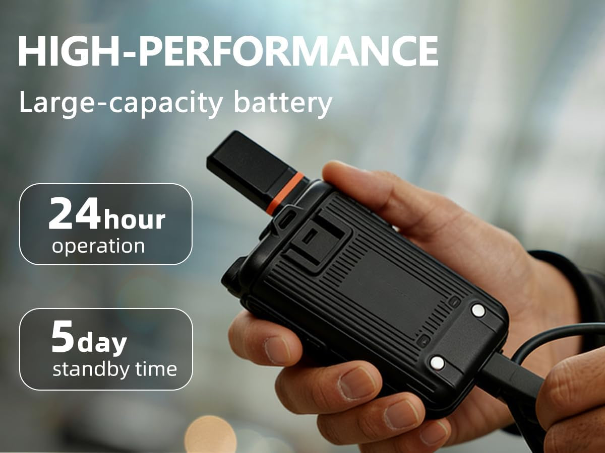 Rapid Global Walkie Talkies Long Range, Unlimited Range TD-G18 4G LTE Poc Radios, Nationwide PTT Two Way Radios Long Distance 6000+Miles for Family Logistics Company-2Pcs with SIM Card