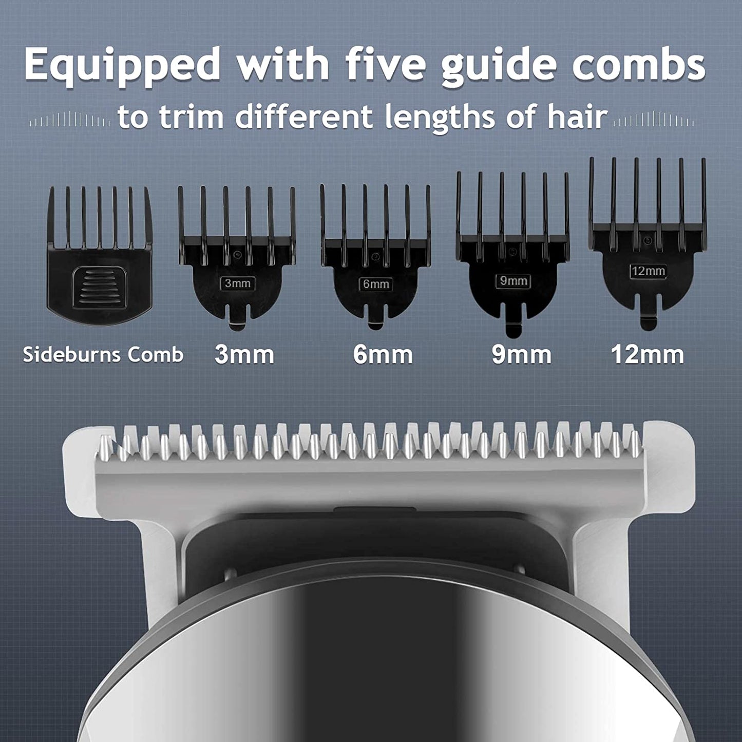 Beard Trimmer for Men | Waterproof Electric Razor & Hair Clipper Grooming Kit Fo