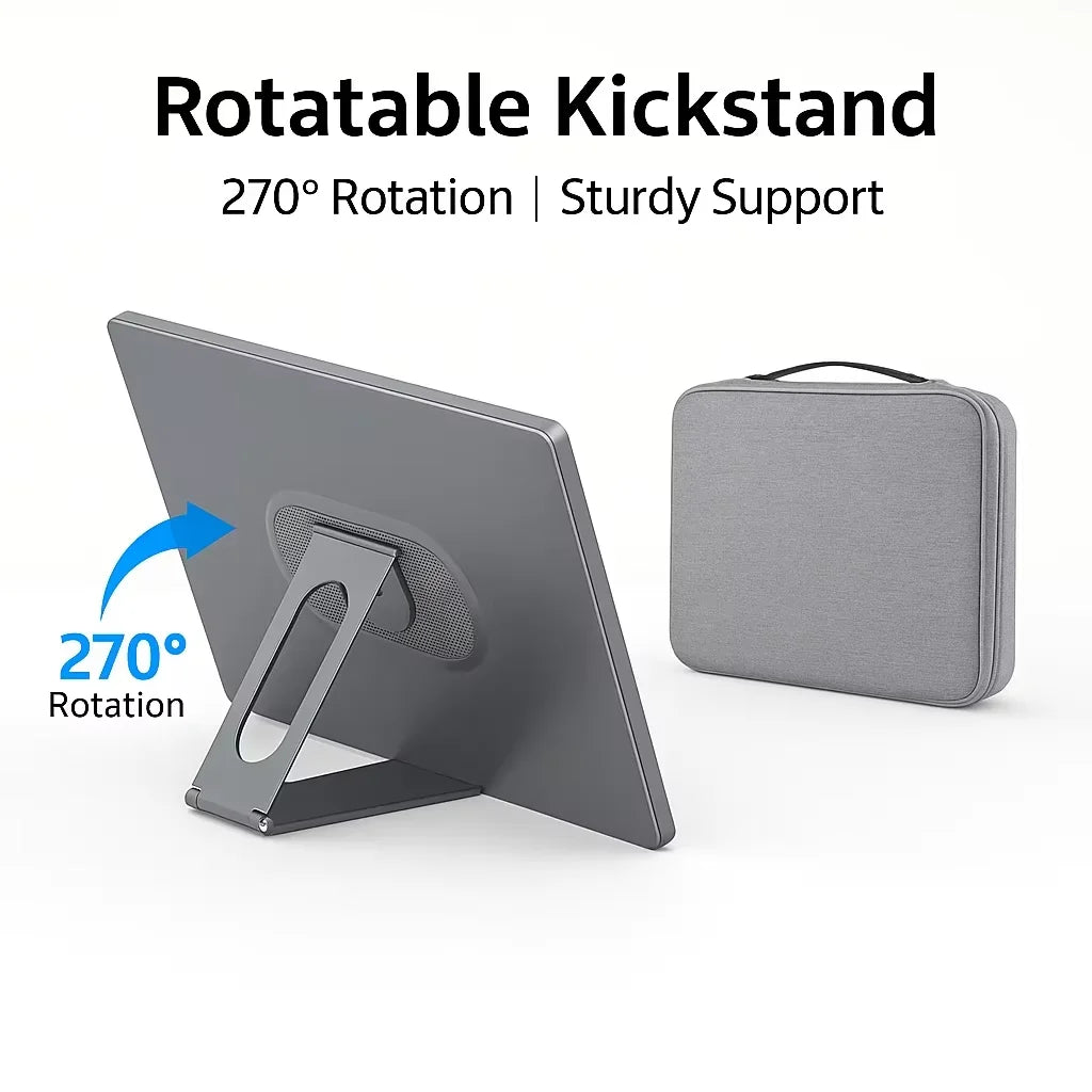 Android 15 Tablet Touch Screen PC with Foldable Stand & Bag ,Built-In Battery,Google Play