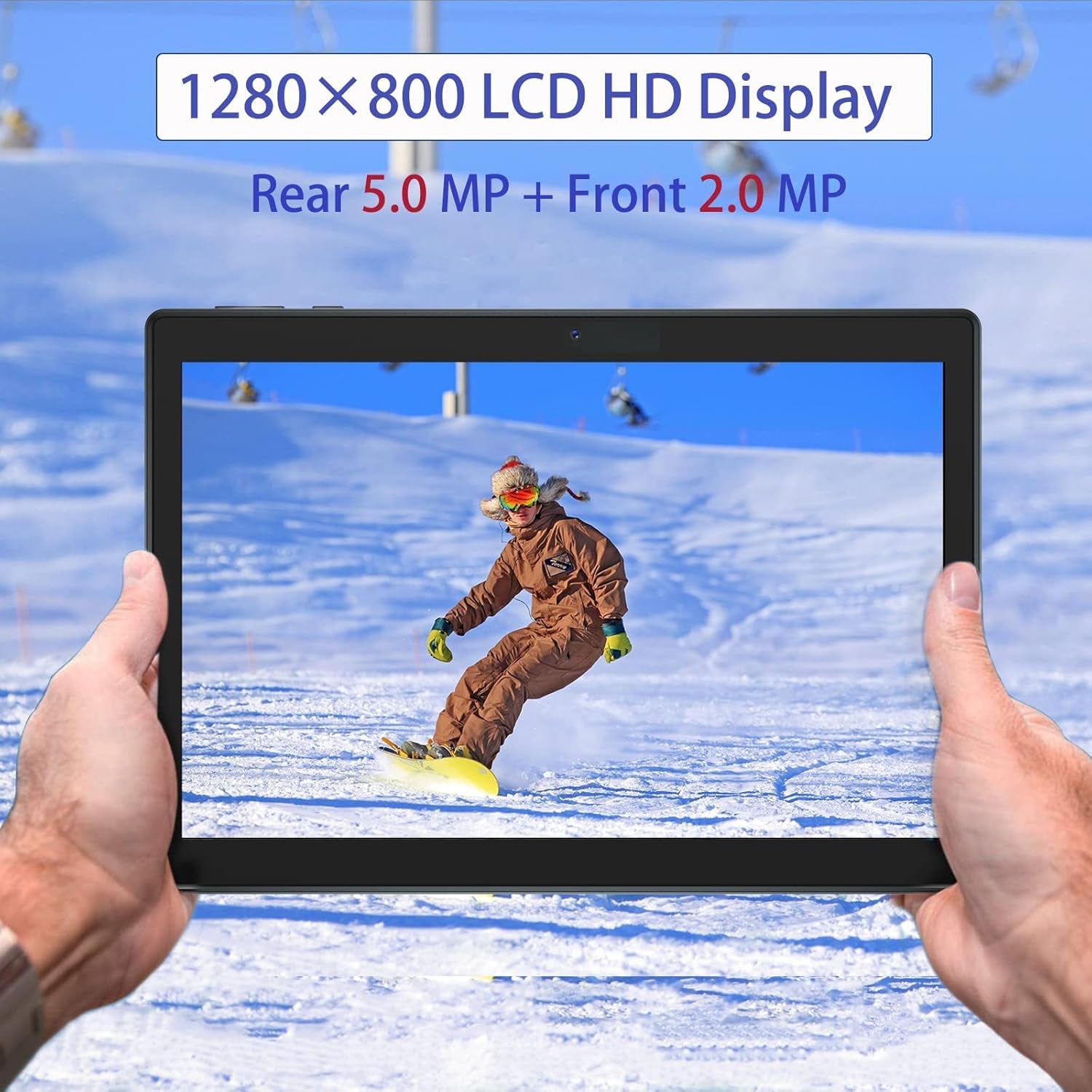 Tablets 10 Inch Tablet Android 10.0, 32GB ROM Expandable to 128 GB, 1280X800 IPS HD Touchscreen, 5MP Dual Cameras, 6000Mah Battery, Support Wifi Bluetooth GPS (2023 Release)