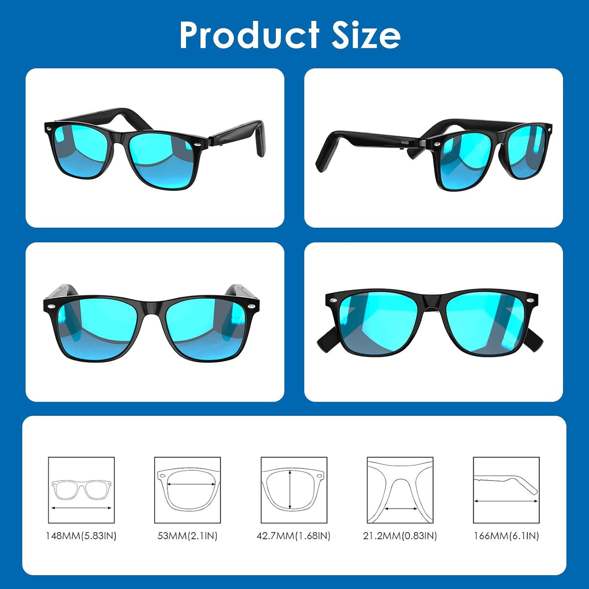 AI Glasses, Smart Glasses Powered by Chatgpt, Real-Time AI Translation