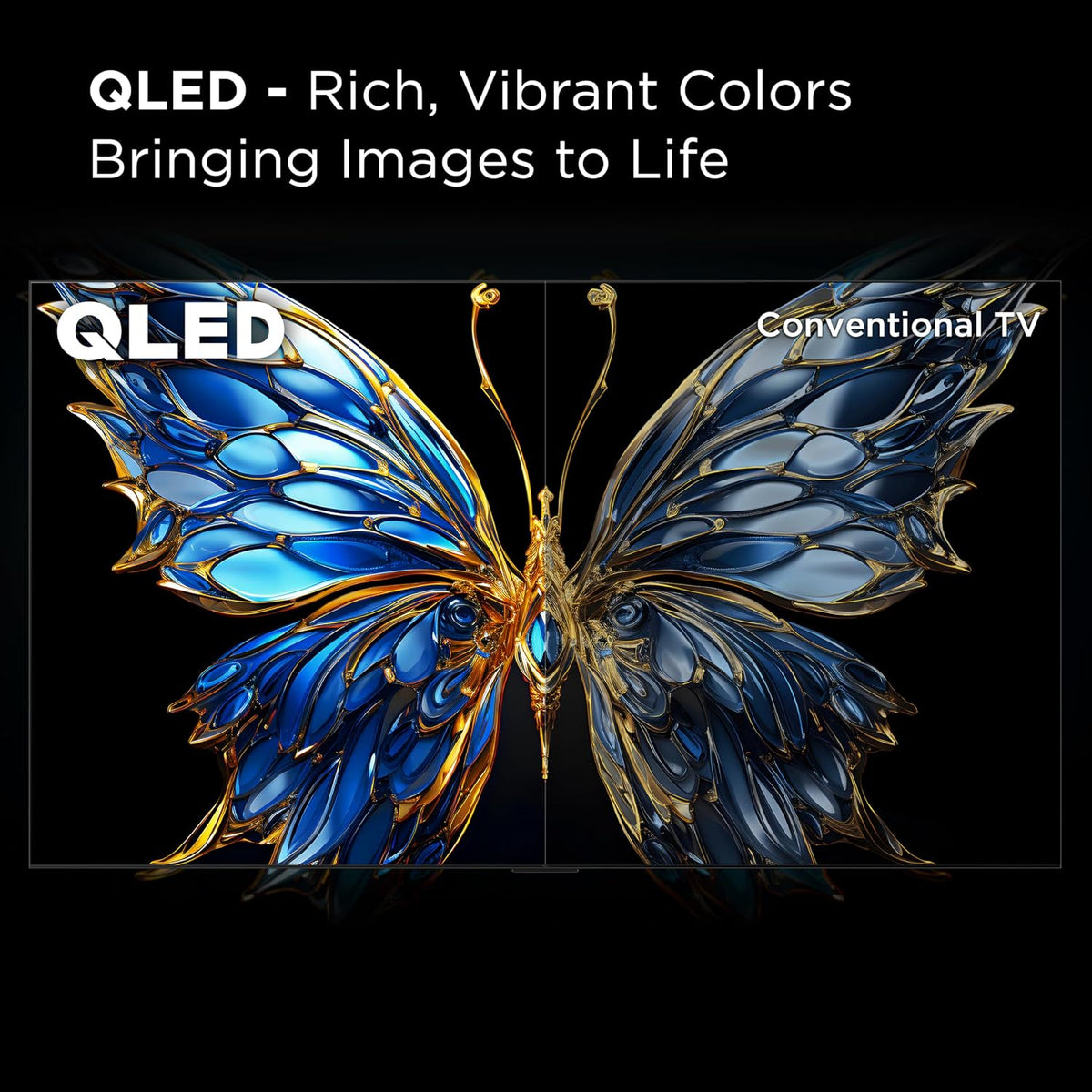55-Inch Class Q65 QLED 4K Smart TV with Fire TV (55Q651F, 2024 Model), Dolby Vision and Atmos, HDR PRO+, Alexa Built-In with Voice Remote, Apple Airplay 2 Compatibility, Streaming Television