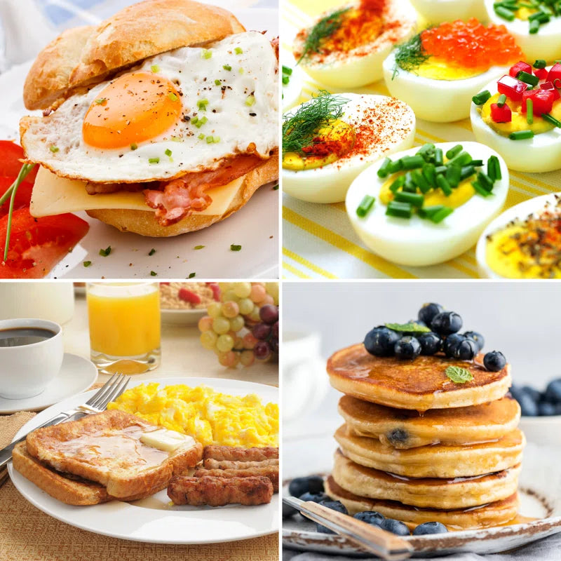 Retro 3-In-1 Family Size Electric Breakfast Station, Coffeemaker, Griddle, Toaster Oven, Aqua