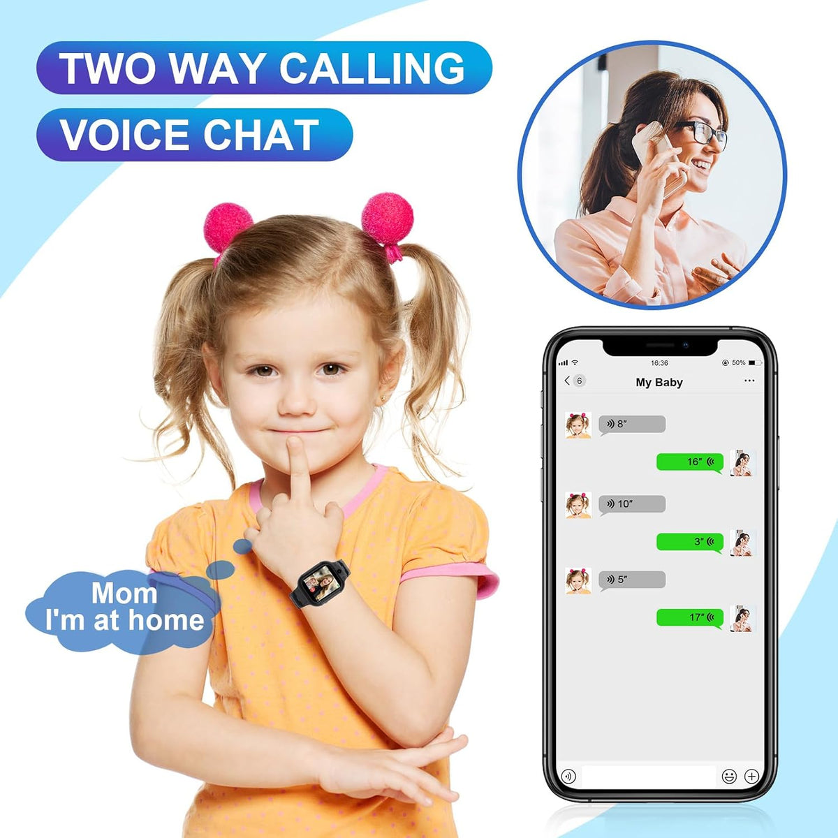 4G Kids Smart Watch GPS Tracker - Smartwatch with Two Way Call Video Calling Voice Chat SOS Class Mode Stopwatch Pedometer Games Wi-Fi Touch Screen Alarm Clock Smartwatches for Boys Girl (Black)