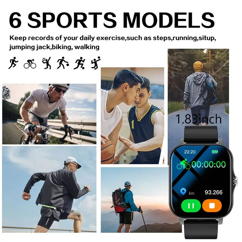 New Smartwatches Now on Sale, Featuring Message Alerts, Call Answering, Health Monitoring, Activity Tracking, Notification Reminders, and Fitness Functions.