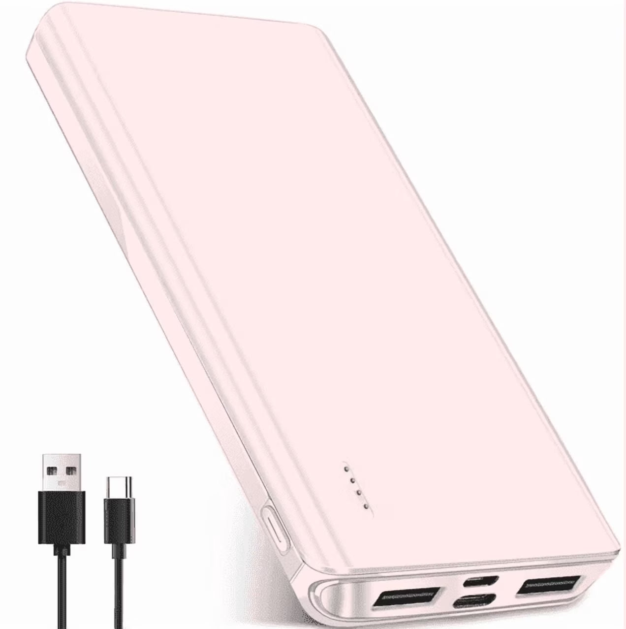 20000 Mah Portable Charger Power Bank Dual USB Battery Pack for Iphone, Ipad, Galaxy, Android, Pixel and Tablet (Pink)