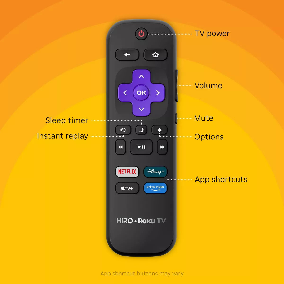 Hiro Roku TV 40" 1080P Full HD Smart TV Flat Screen LED Television with Roku TV and Dolby Audio for Streaming