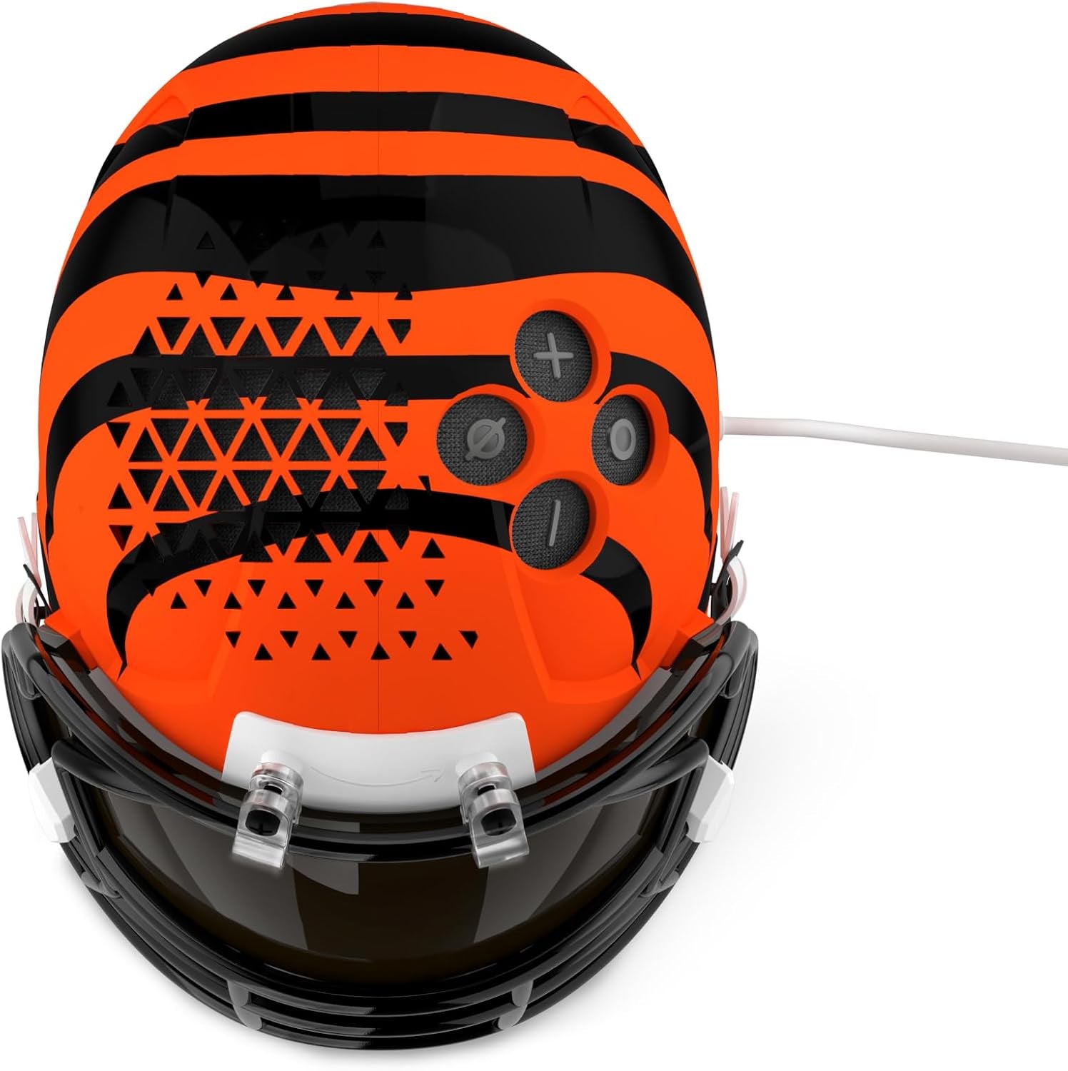 NFL Echo Dot Bundle: Includes Echo Dot | Charcoal and Limited-Edition NFL Helmet Stand | Cincinnati Bengals. Available in All 32 NFL Team Designs. While Supplies Last.