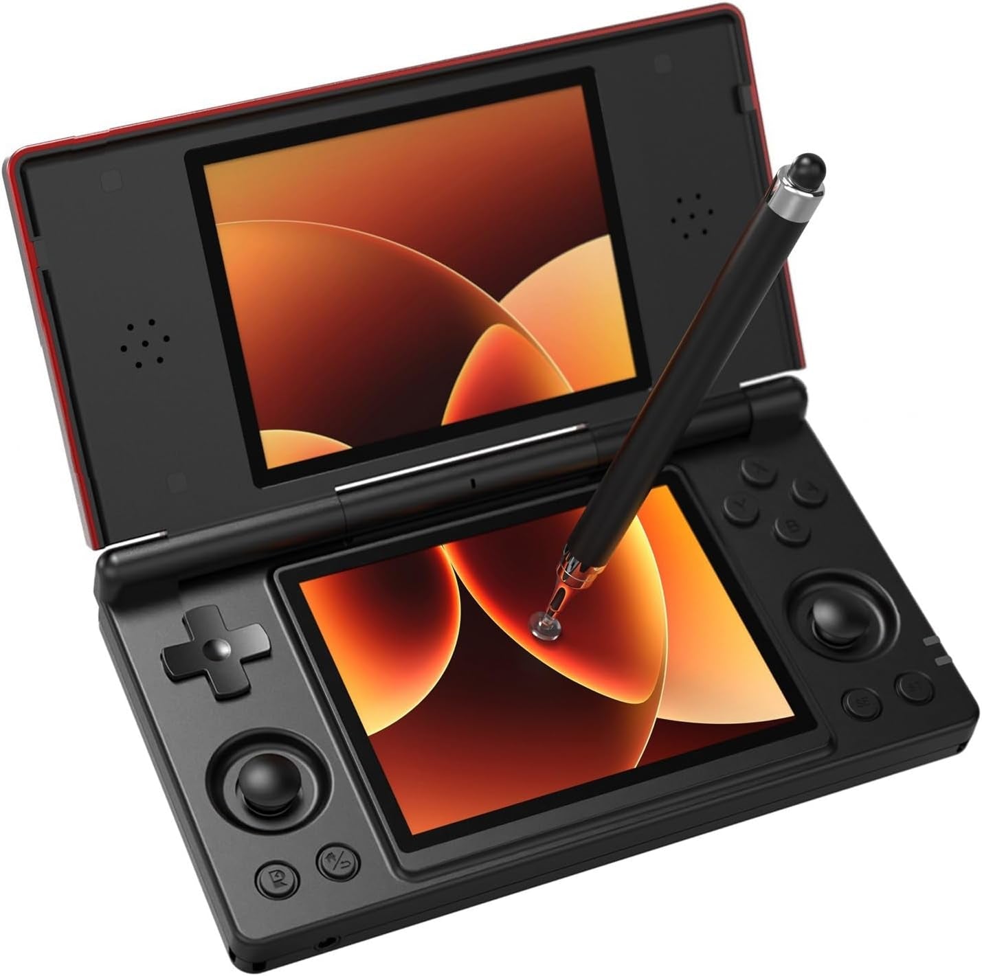 Anbernic RG DS Flip Retro Handheld Game Console , RGDS 4.0 Inch Dual IPS Touch Screen Android 14 System 4000Mah Battery 3+32GB(RG Ds-Black)