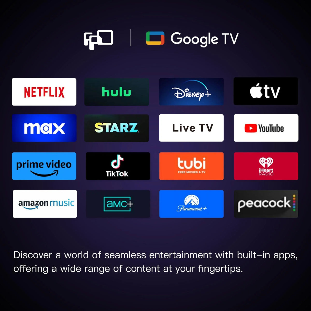 40-Inch Smart TV, 1080P Fhd LED Google TV with Google Play/Cast, Google Assistant Voice Control, Dolby Audio, HDR10, Flat Screen