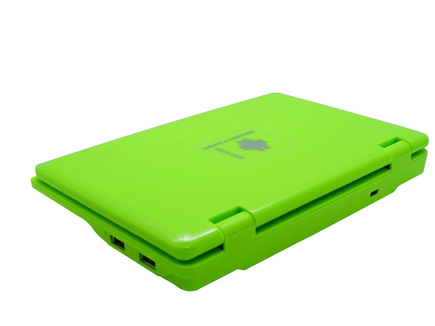 7" Inch Portable Kids Laptop Computer Powered by Linux-Android 12 Operating System- Green