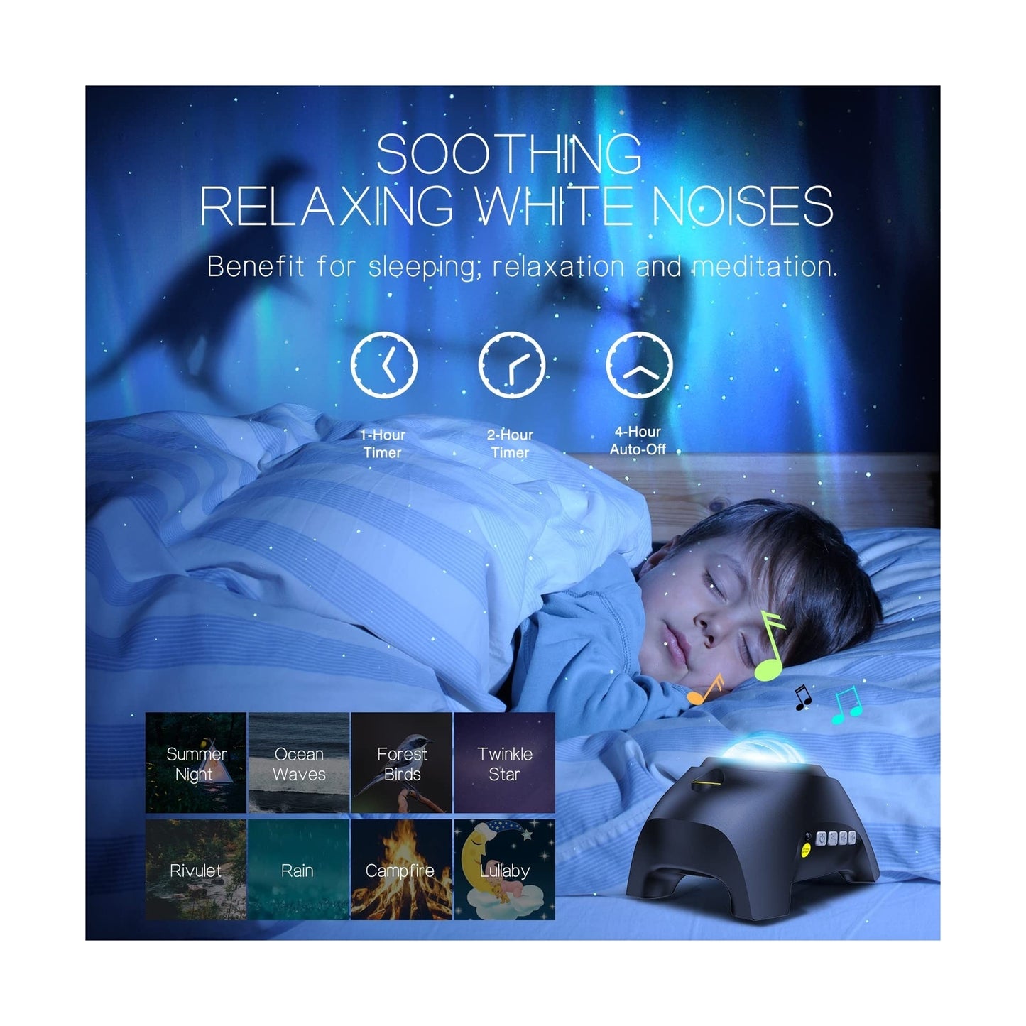 Northern Galaxy Light Aurora Projector with 33 Light Effects, Night Lights LE...