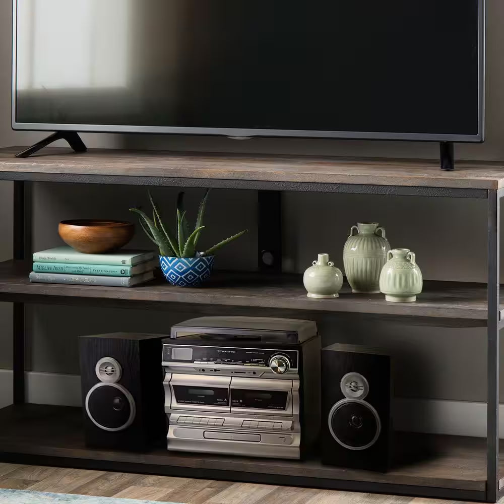 3-Speed Turntable with CD Player, Double Cassette Player, Bluetooth, FM Radio and USB/SD Recording