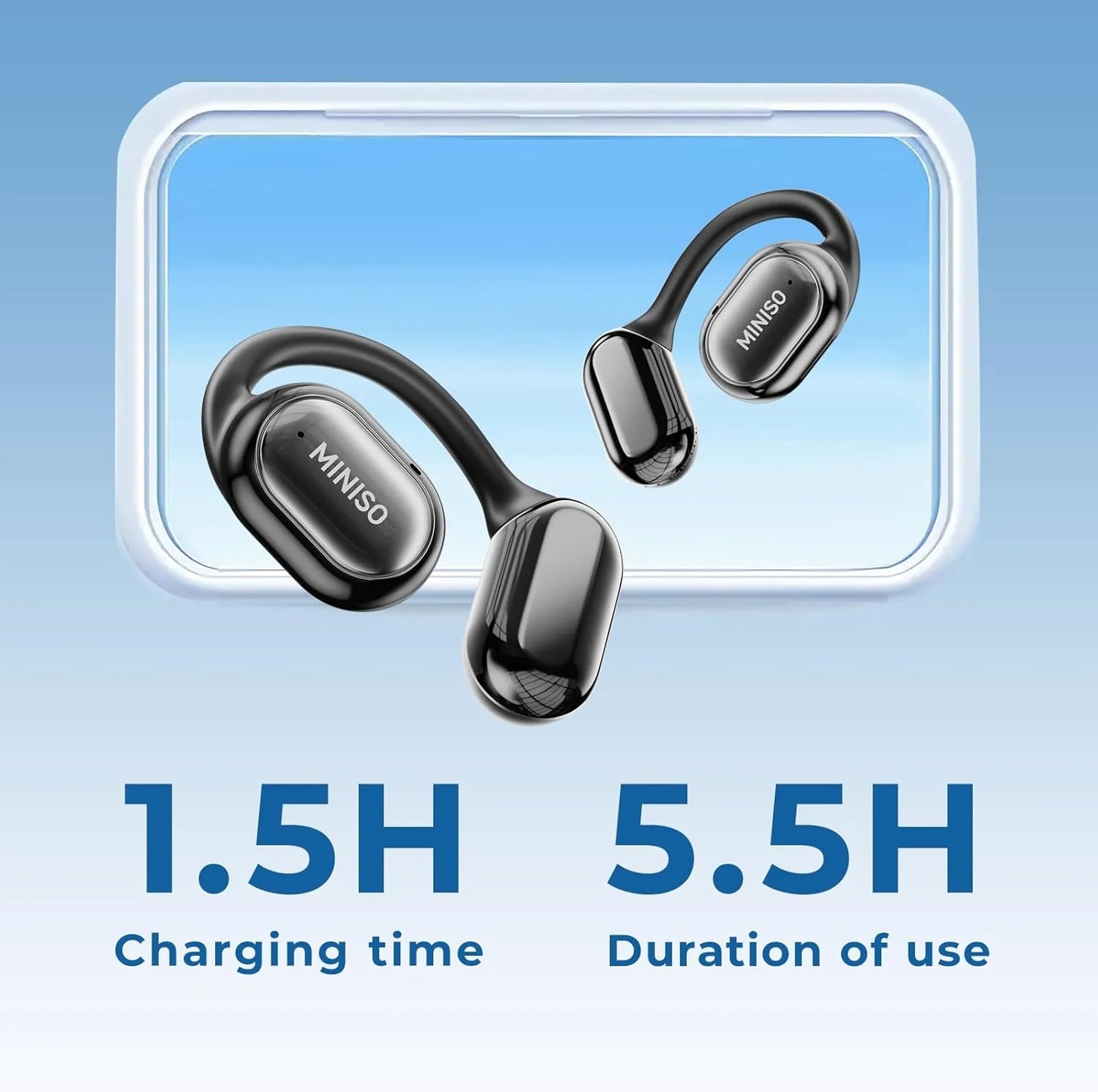 MS165 AI Translation Earbuds Real Time Translator Open Ear Earbuds 150 Languages Bluetooth 5.4