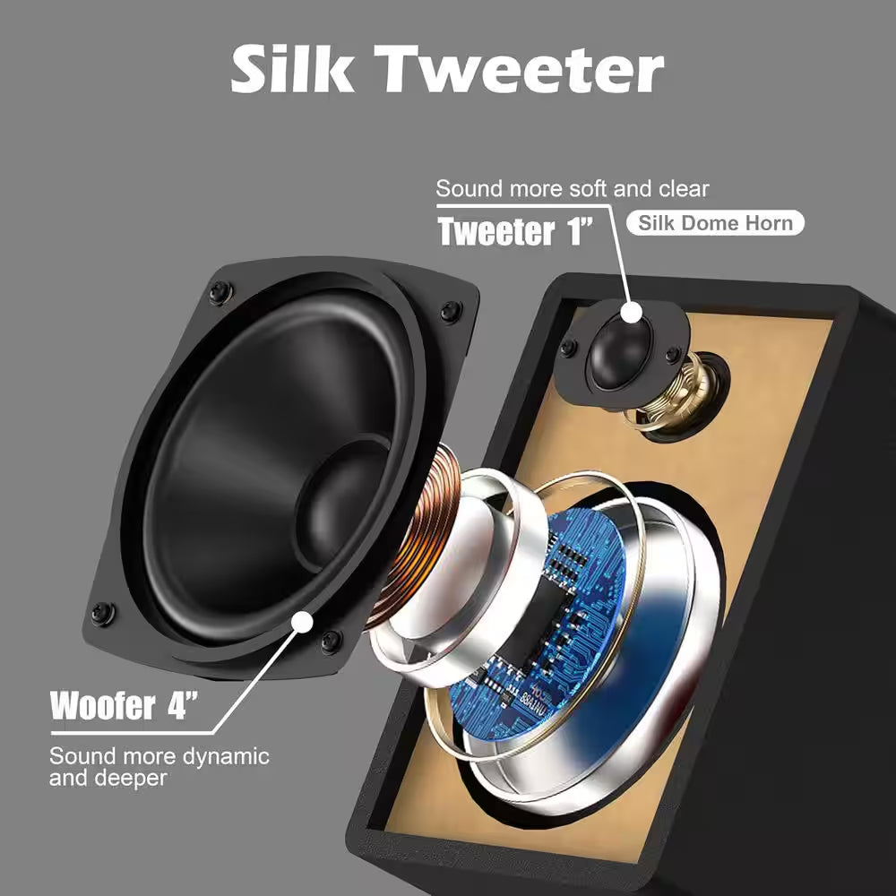 30W Hifi Home Stereo System-Cd Player, FM Radio, Bluetooth, AUX/USB, Earphone Jack, Remote Control