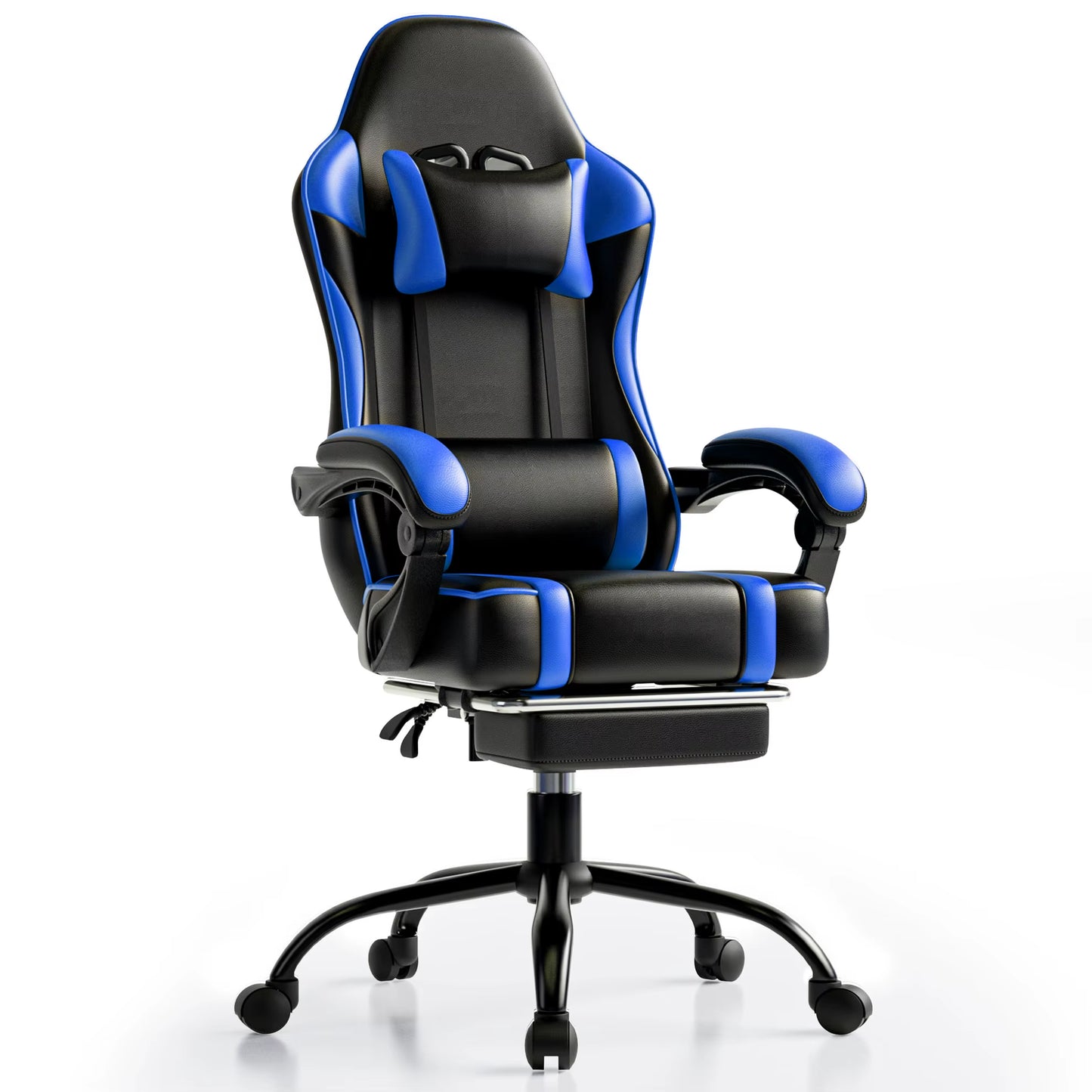 Ergonomic Gaming Chair Recliner, PU Leather Racing Game Chairs for Adults, Executive Office Chair Gamer Chair with Massager