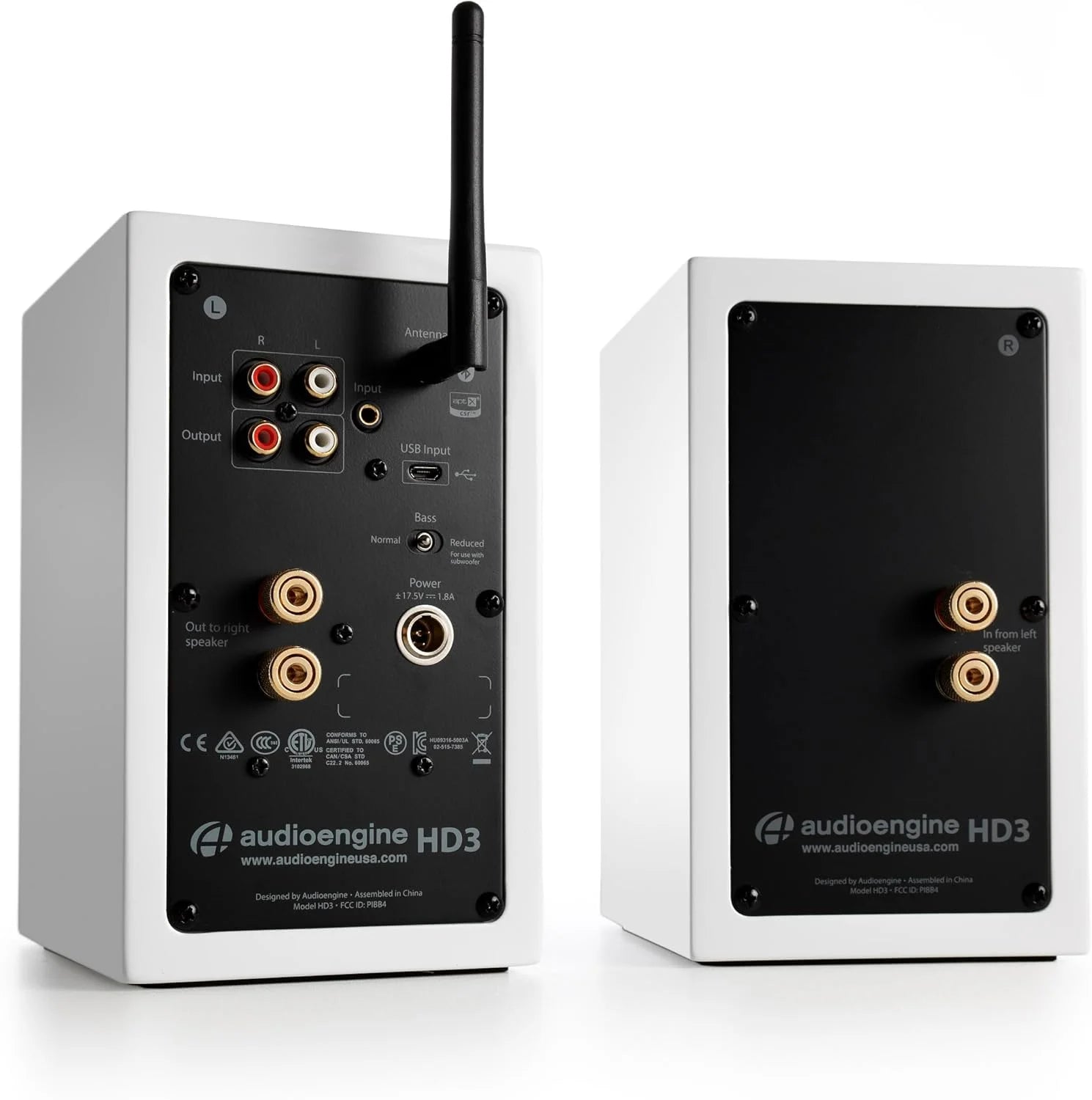 HD3 60W Wireless Bluetooth Stereo System with Aptx-Hd - White