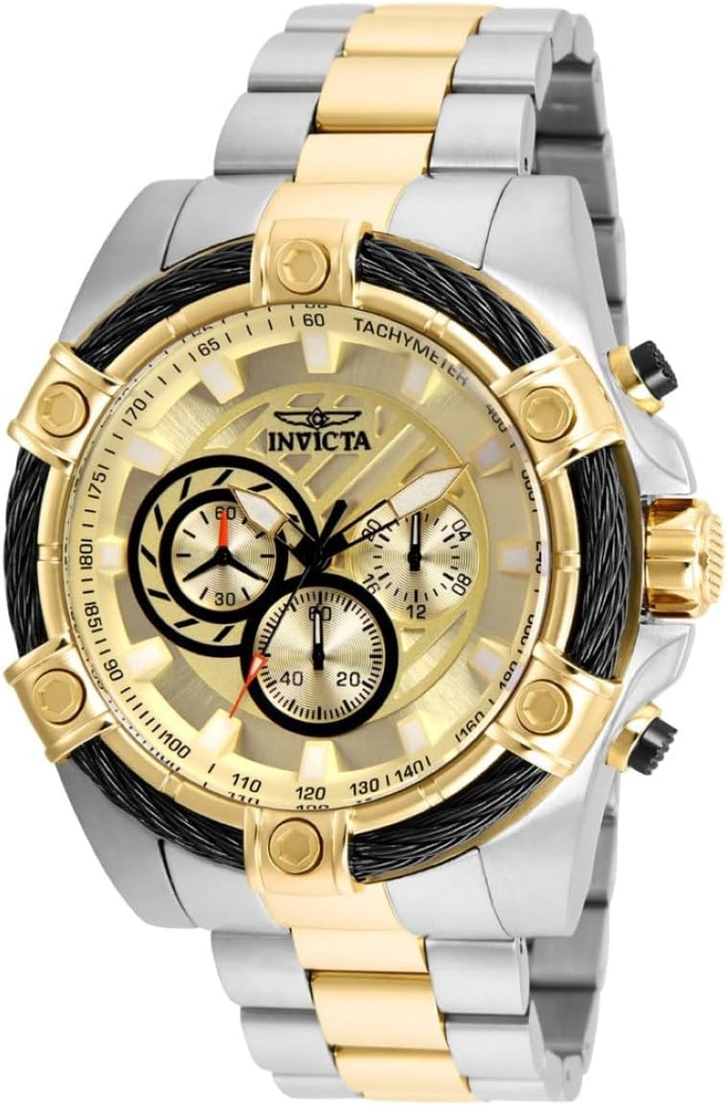 Men'S 25518 Bolt Analog Display Quartz Two Tone Watch