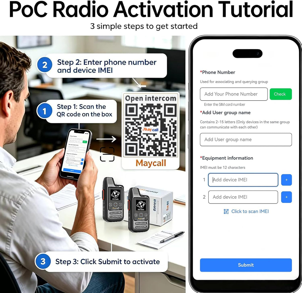Global Lifetime Free Rapid 4G Walkie Talkies Unlimited Rang Poc Radio
