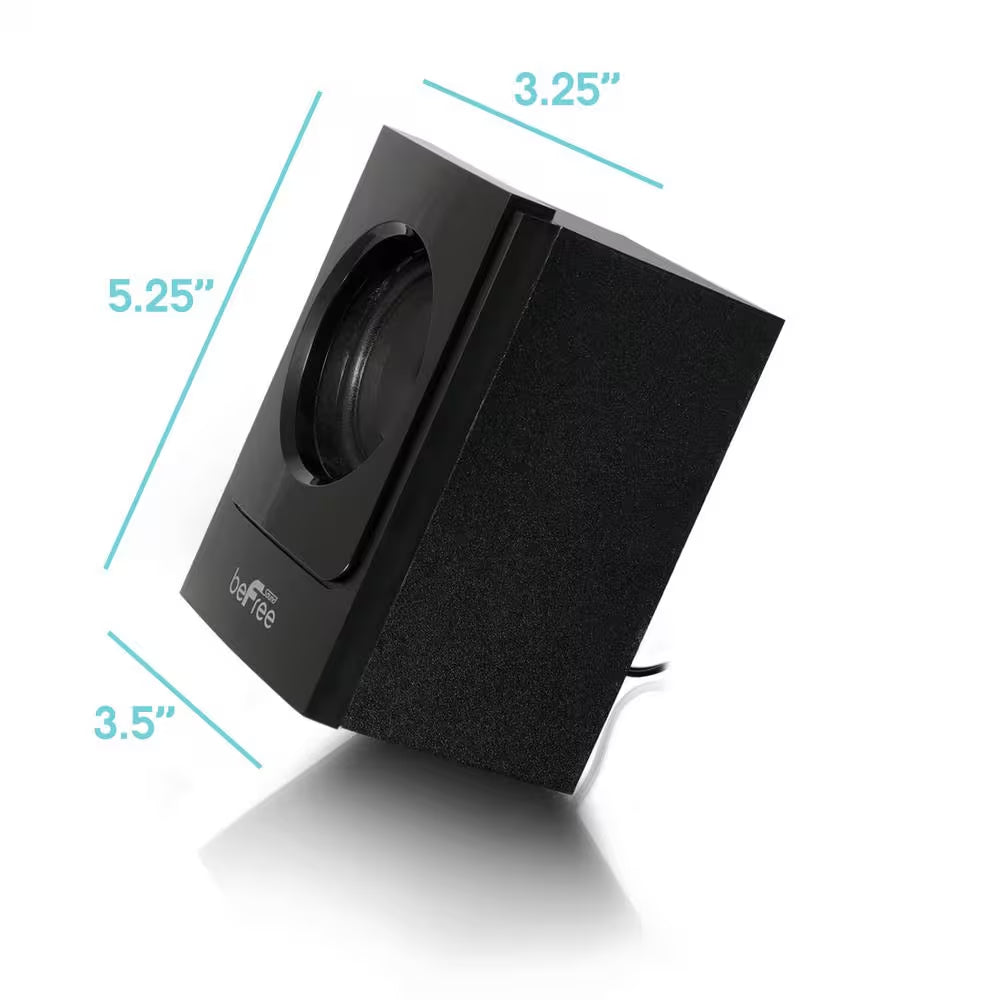 5.1-Channel Surround Sound Bluetooth Speaker System in Black