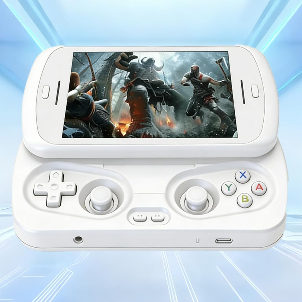 RG Slide Retro Handheld Console,Portable Android Gaming Console for Travel and Home Entertainment,4.7 Inch 120Hz Touchscreen,Unisoc T820,Hall Joystick,Wifi Bluetooth,Ai Assistant,8Gb+128Gb