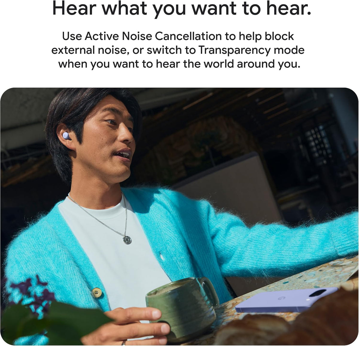 Google Pixel Buds 2A - Wireless Bluetooth Earbuds - Hazel
