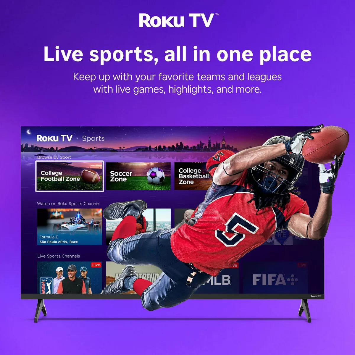Hiro Roku TV 40" 1080P Full HD Smart TV Flat Screen LED Television with Roku TV and Dolby Audio for Streaming