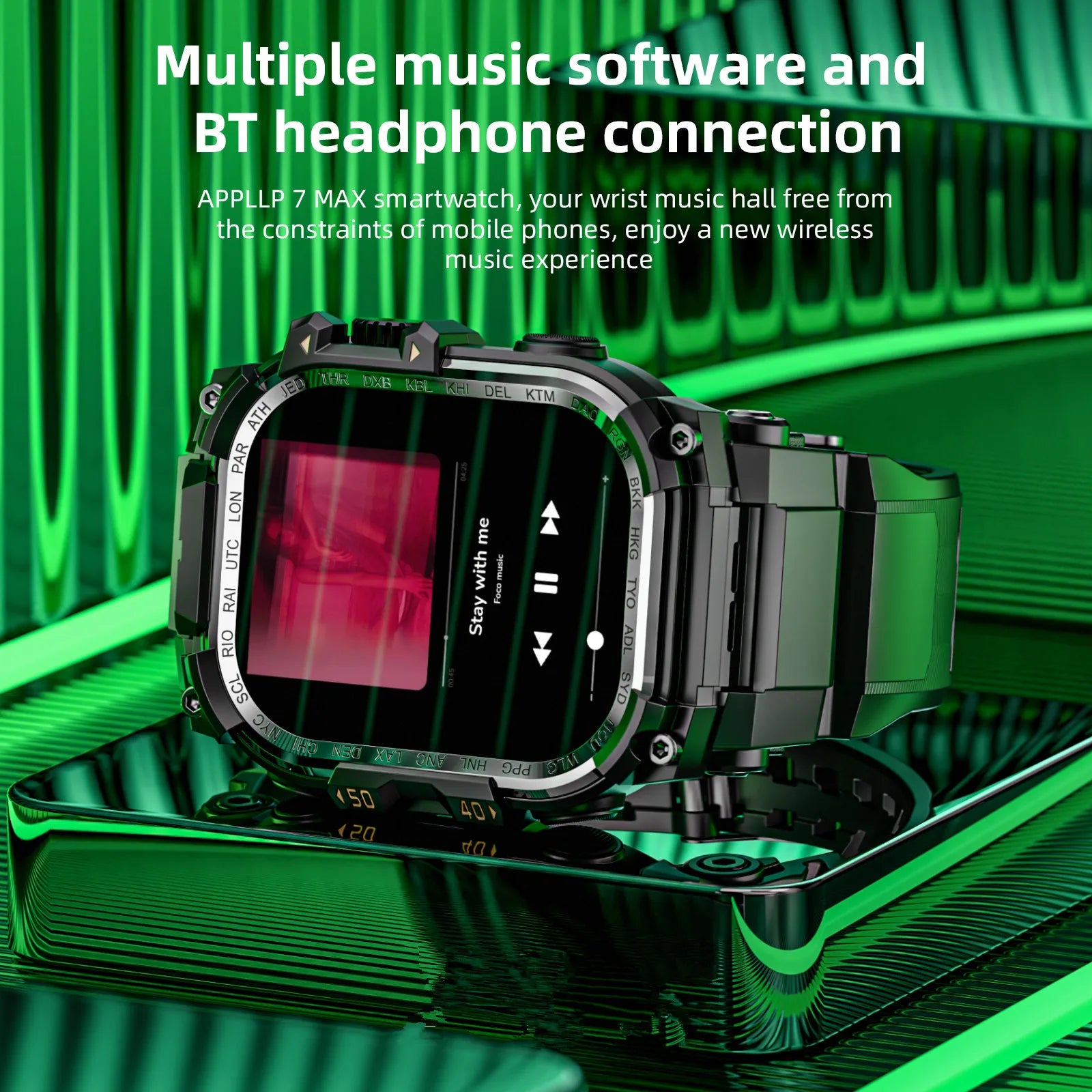 APPLLP 7 MAX Android Smart Watch Phone Amoled Touch Screen Rotating Camera Wifi 4G SIM Card Watch Outdoor Fitness Tracker