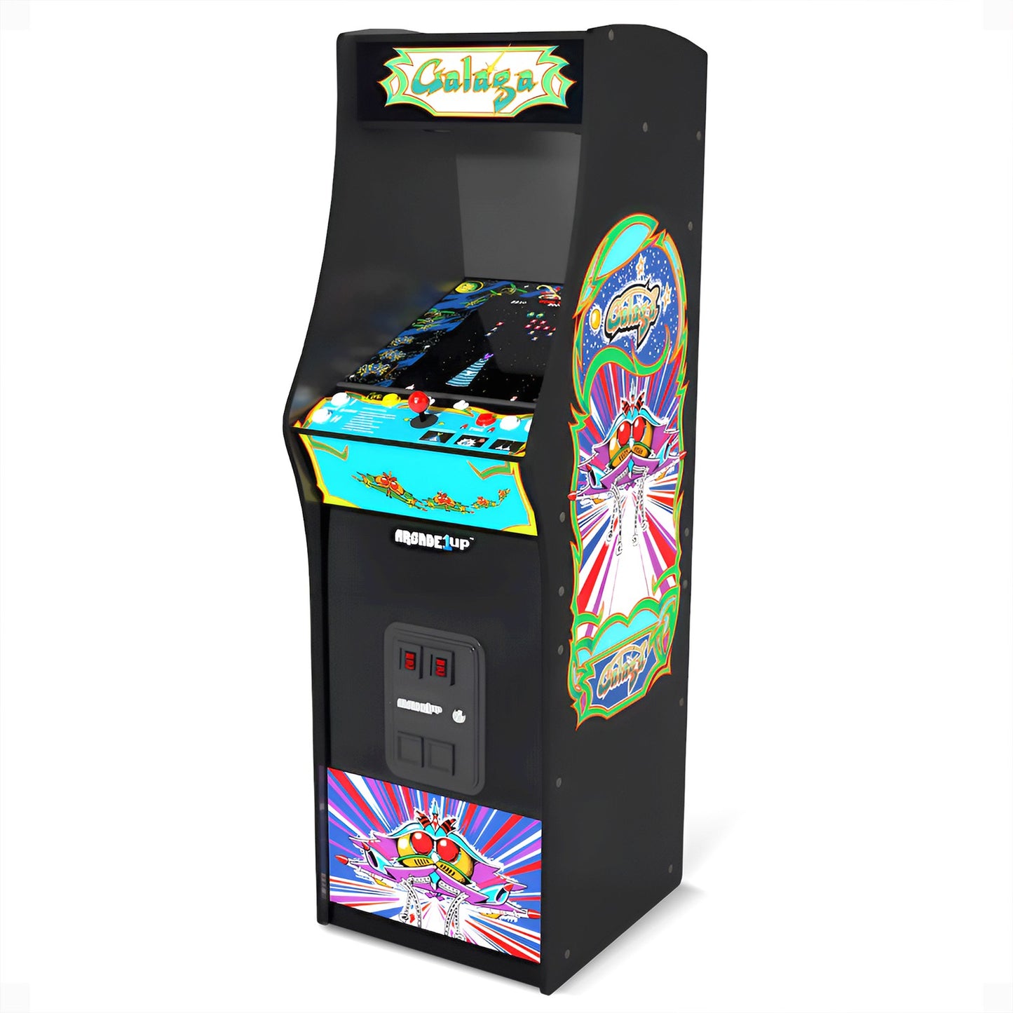 Arcade1Up GALAGA Deluxe 14 in 1 Arcade Game Machine 5-Foot Stand-Up Cabinet