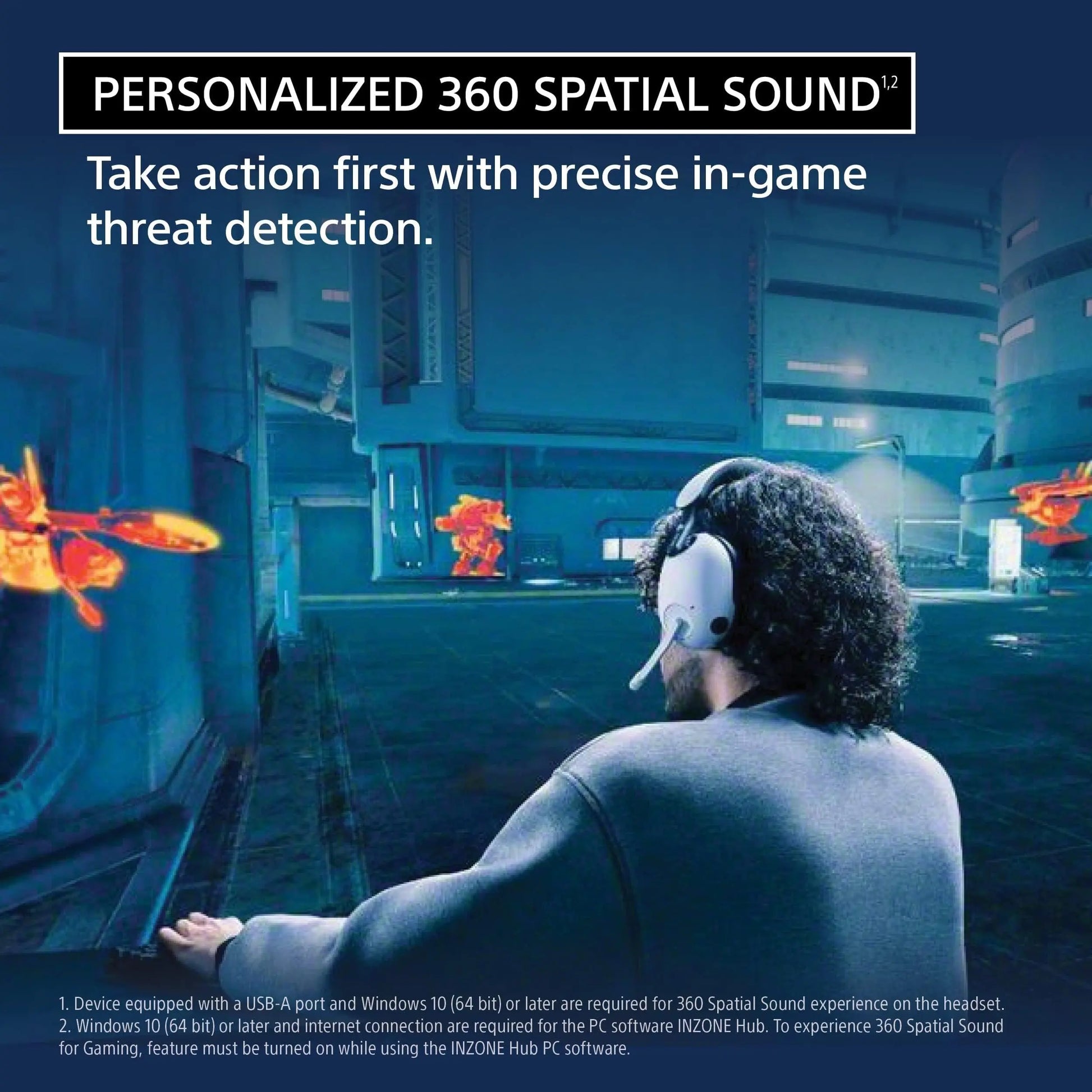 Certified Refurbished - Sony INZONE H9 Wireless Noise Canceling Gaming Headset, Over-Ear Headphones - WHG900N/W