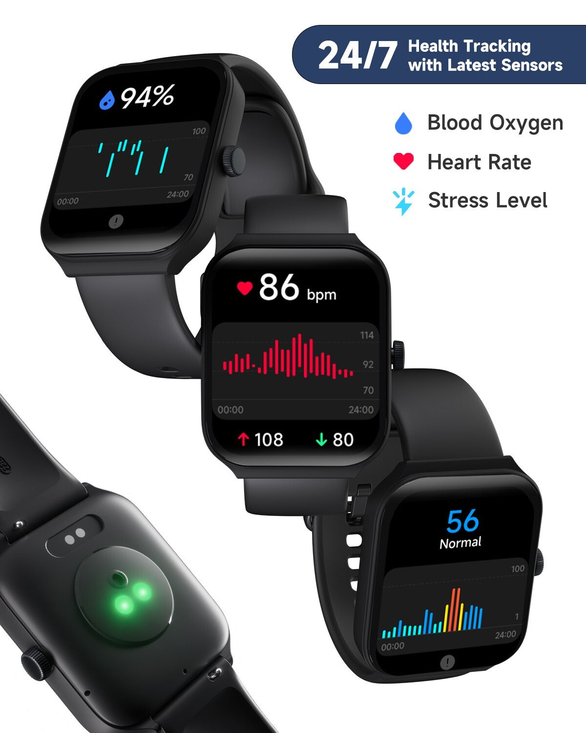 2025 Smart Watch for Men/Women, Waterproof Smartwatch Bluetooth Iphone Android