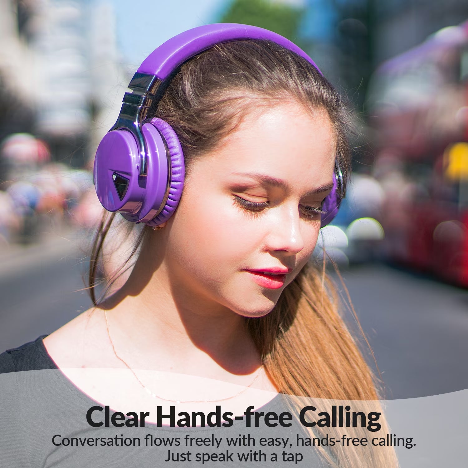 Bluetooth Noise-Canceling Over-Ear Headphones, E7Anc