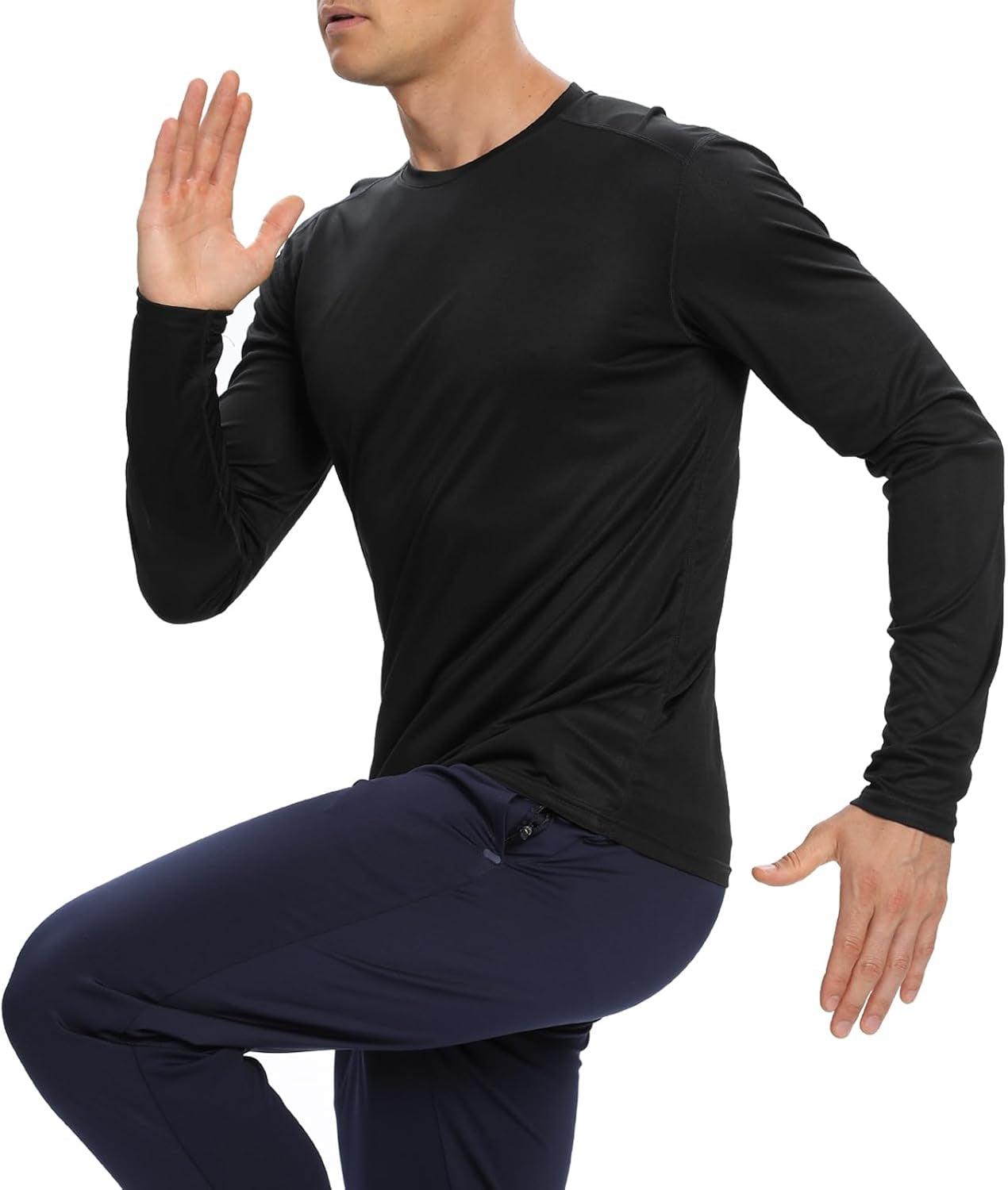 1/3 /6 Pack Men’S Long Sleeve T Shirts,Running Sun Protection UPF 50+ Shirts Quick-Dry Lightweight Workout T-Shirts