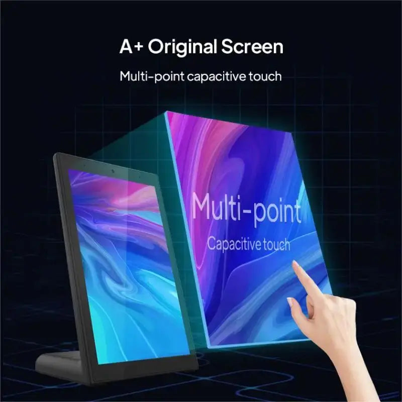 10.1 Inch L-Shape Desktop Tablet Vertical Screen Kiosk Android 11 Tablet Touch Screen Display Restaurant Customer Ordering POS