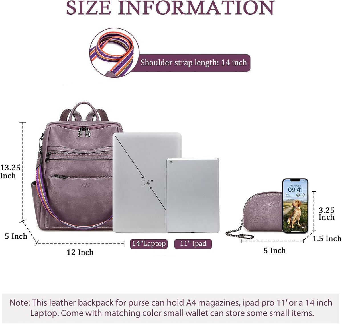 Leather Backpack Purse for Women Designer Ladies Shoulder Bag Fashion Faux Work Travel Handbags