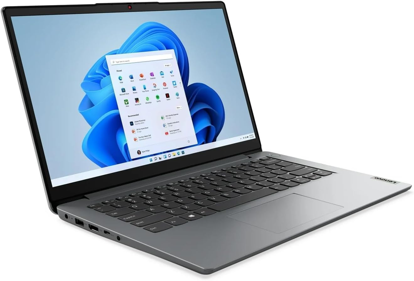 Ideapad 1I 14" Laptop. Intel Celeron N4500, 4GB, 128GB Emmc 82LV0075US (12-Mo. Microsoft 365 Included)