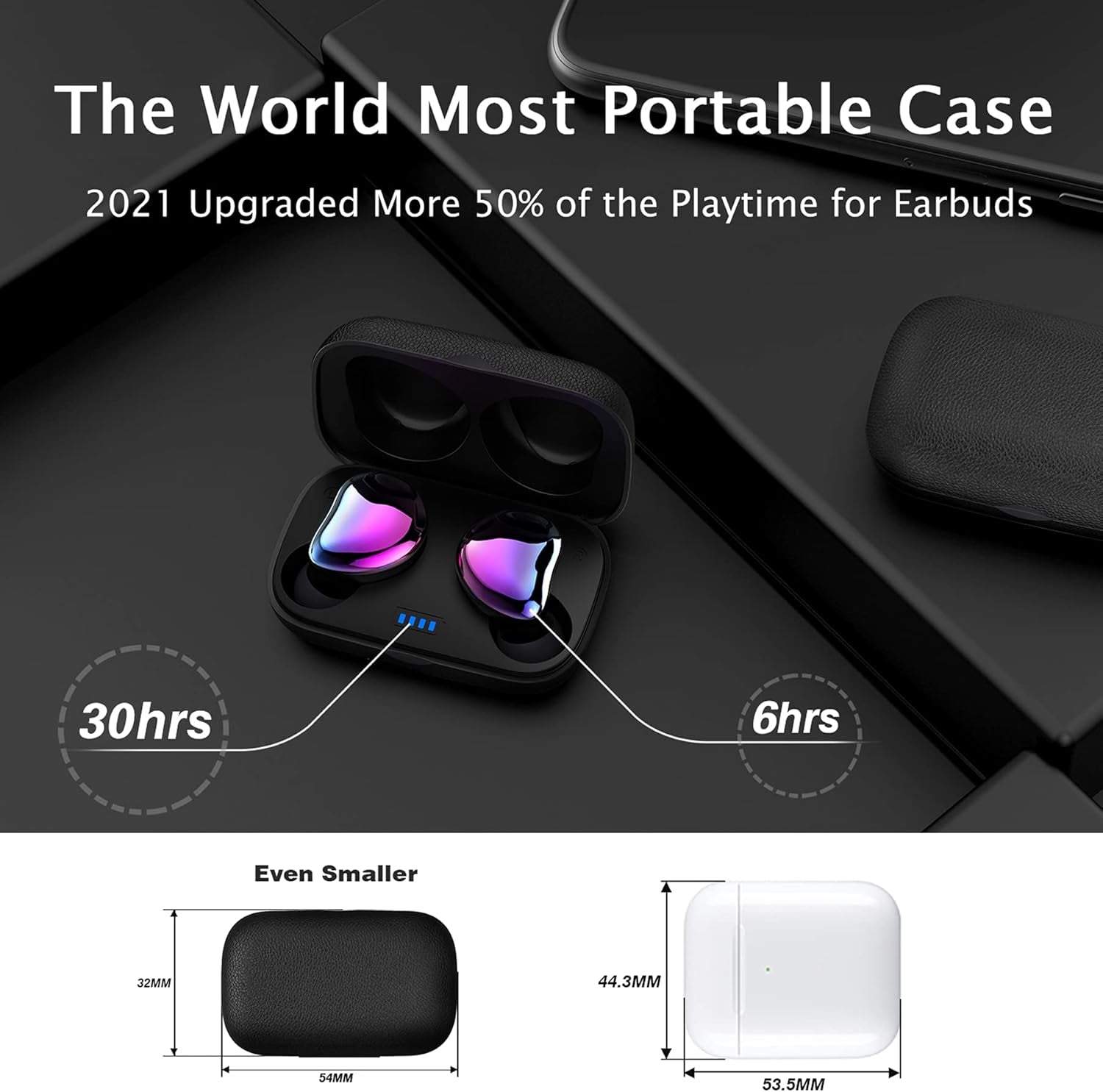 Coolbuds2 True Wireless Bluetooth Earbuds for Small Ears | More Stylish Purple Wireless Earbuds with Premium Acoustics | the Most Portable Charging Case | Aurora Purple