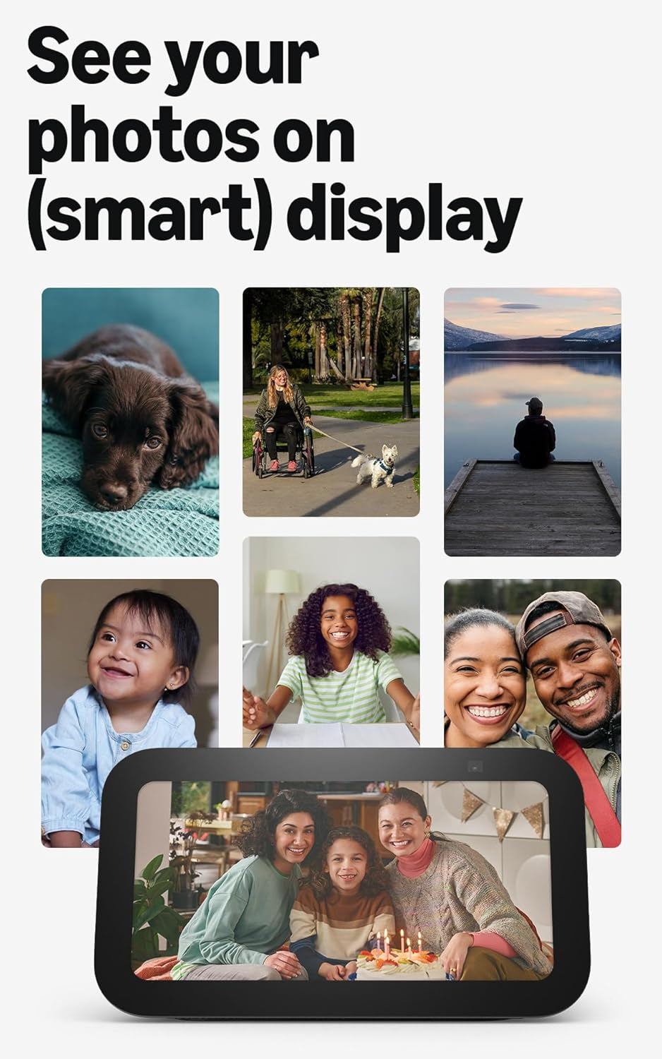 Echo Show 5 (Newest Model), Smart Display, Designed for Alexa+, 2X the Bass and Clearer Sound, Charcoal